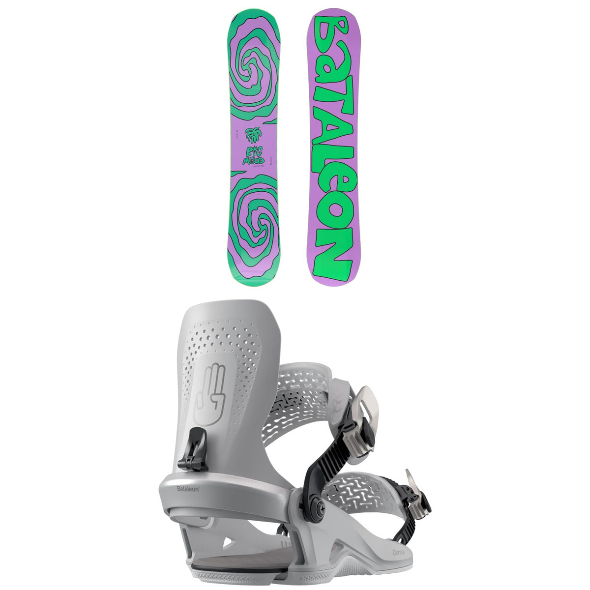 Bataleon Moodboard Snowboard + Donna HW Snowboard Bindings - Women's 2026