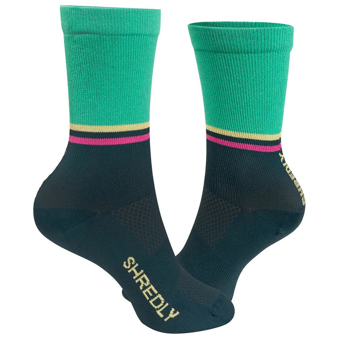 Shredly Explorer 6" Crew Socks - Women's Deep Sea Jungle