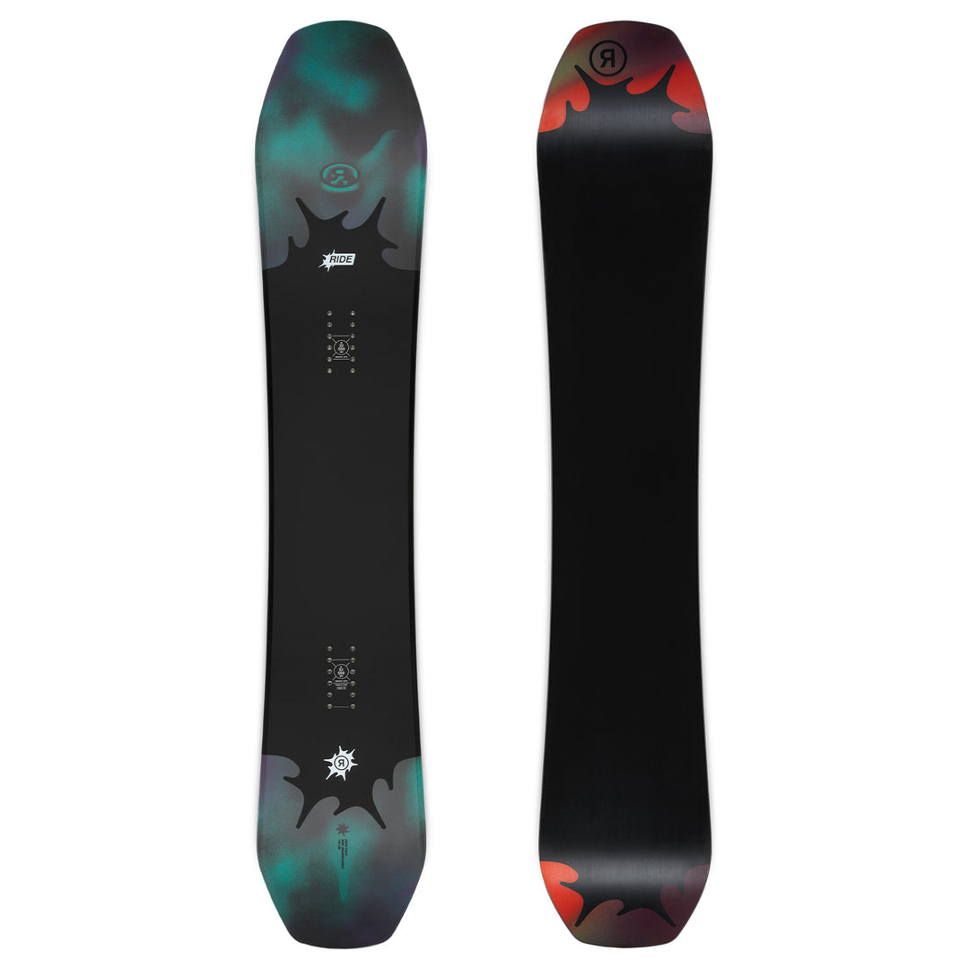 electric skateboard rides like snowboard Ride Deep Fake Snowboard 2026 - 144 Package (144 cm) + M Mens in Black Size 144/M