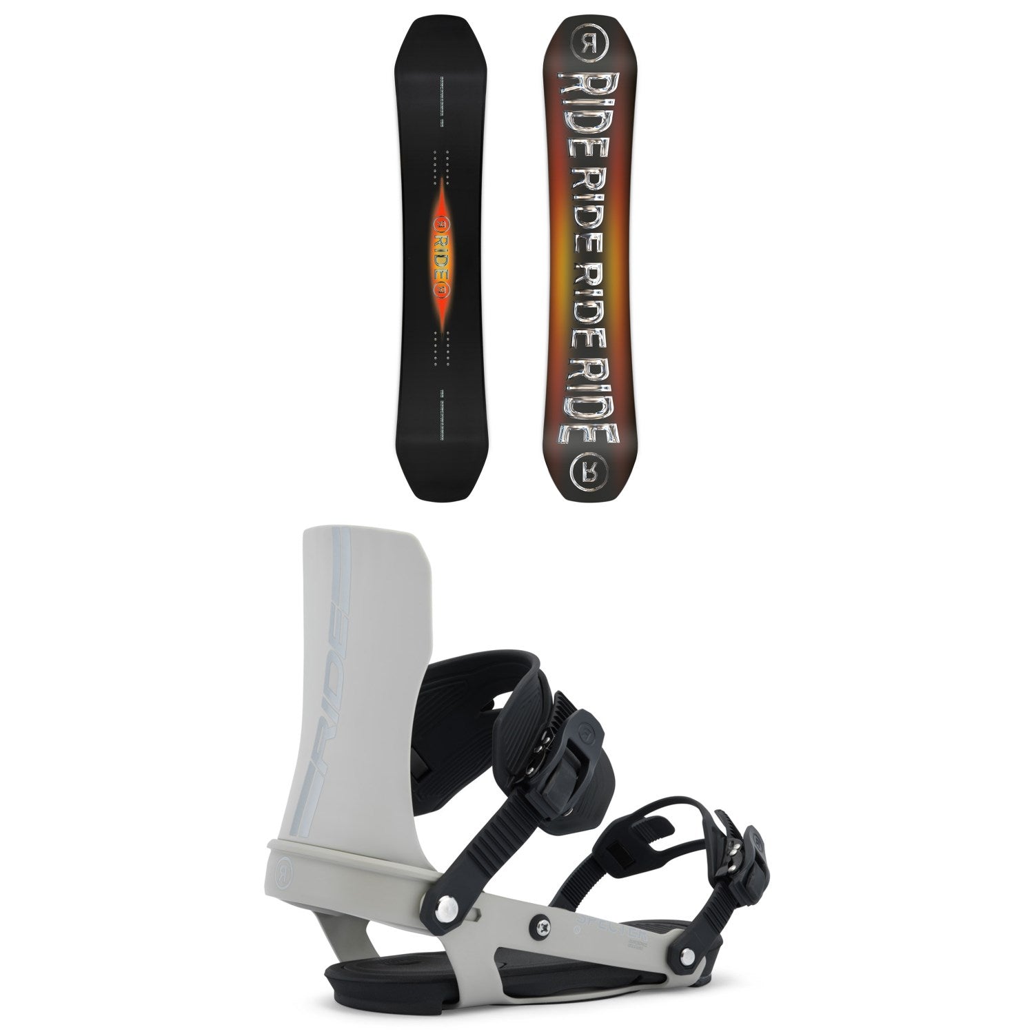 Ride Benchwarmer Snowboard and Specter Bindings