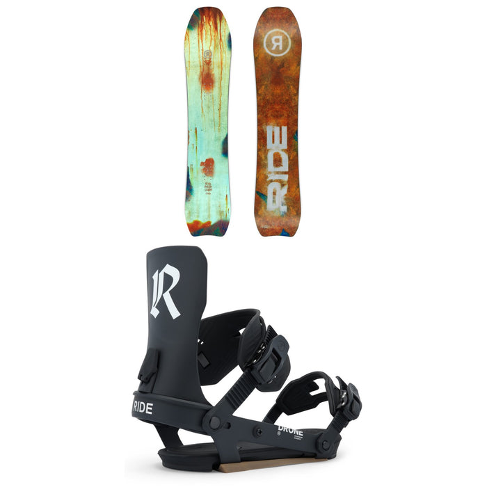 Ride Psychocandy Snowboard + Drone Snowboard Bindings - Women's 2026