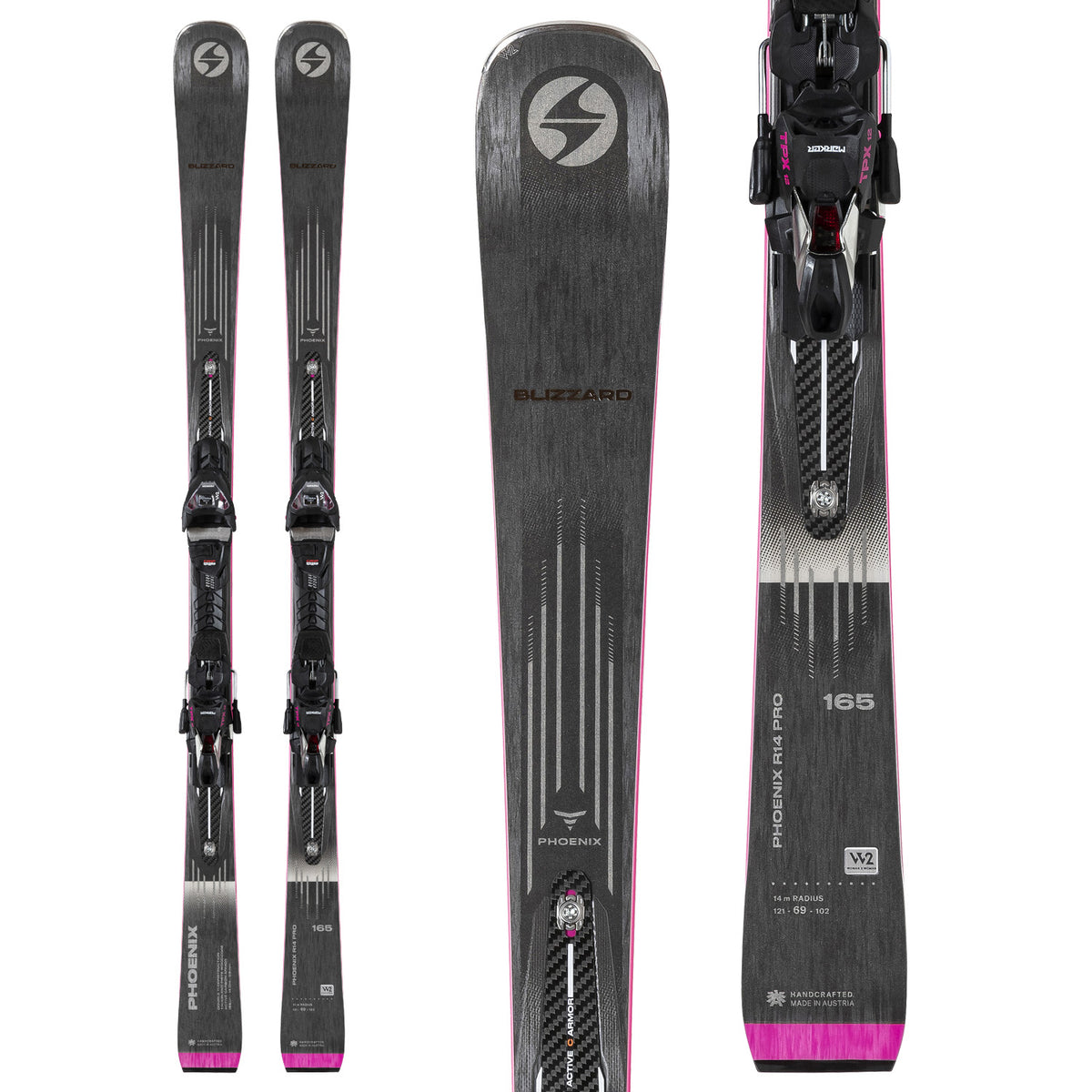 Blizzard Phoenix R14 Skis + TPX 12 Bindings 2022