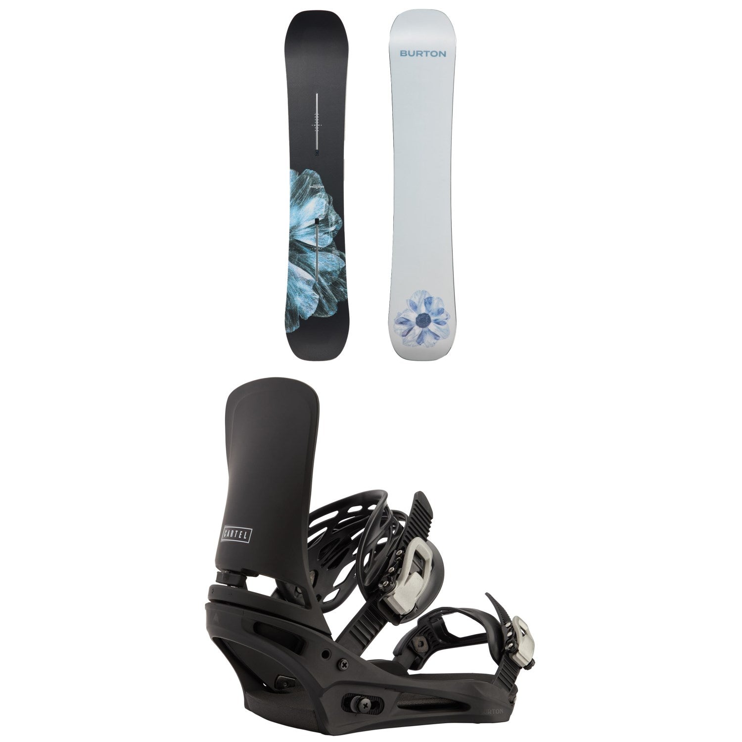 Burton Process Snowboard + Cartel Snowboard Bindings 2026 – evo