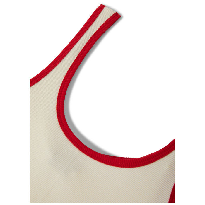 Brixton Ringer Organic A Tank Top - Women's Off White/Crimson