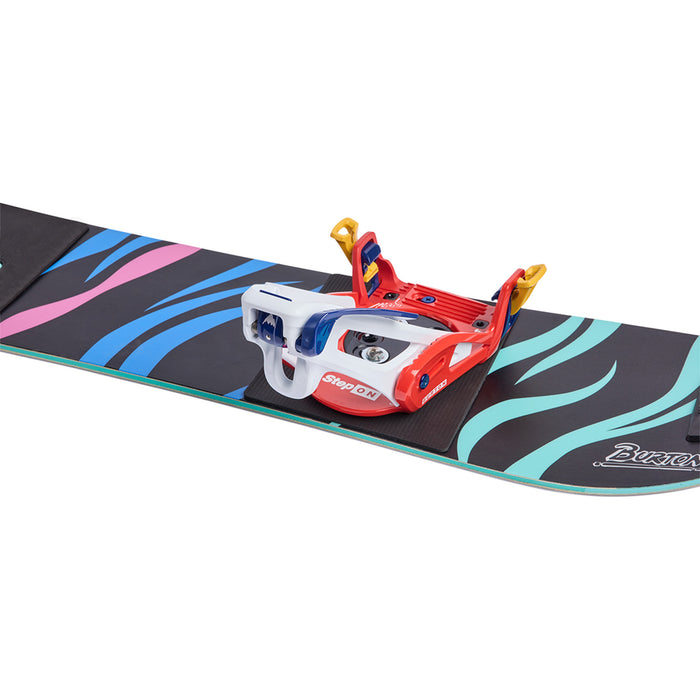 Burton Step On Grom Snowboard Bindings - Kids' White/Multi