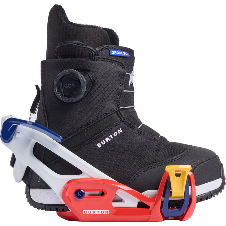 Burton Step On Grom Snowboard Bindings - Kids' White/Multi