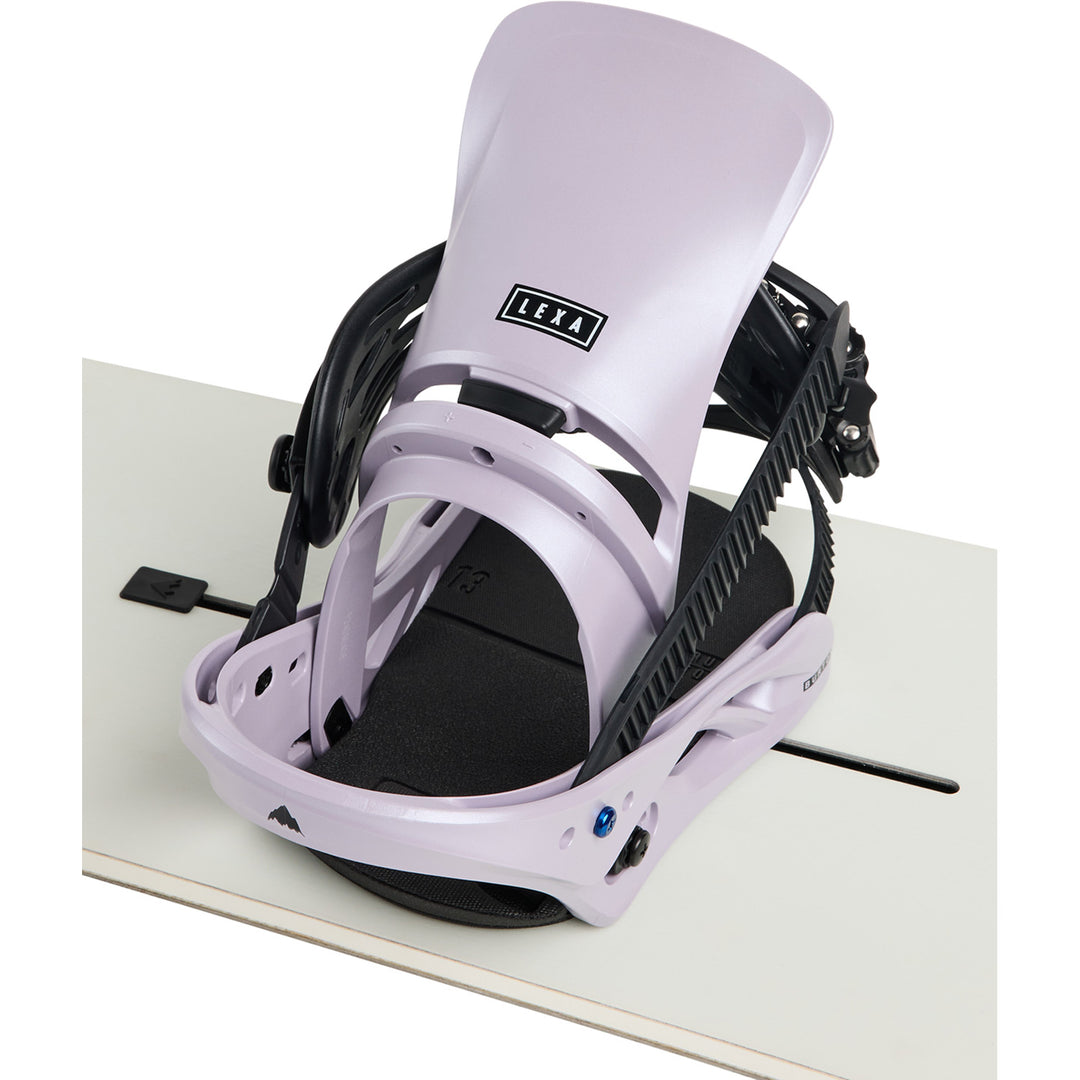 burton lexa on snowboard Burton Lexa Snowboard Bindings