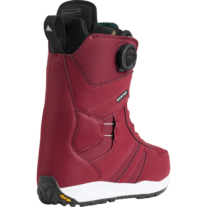 Women's Burton Felix BOA Snowboard Boots, Mulberry / Regular / 5.5