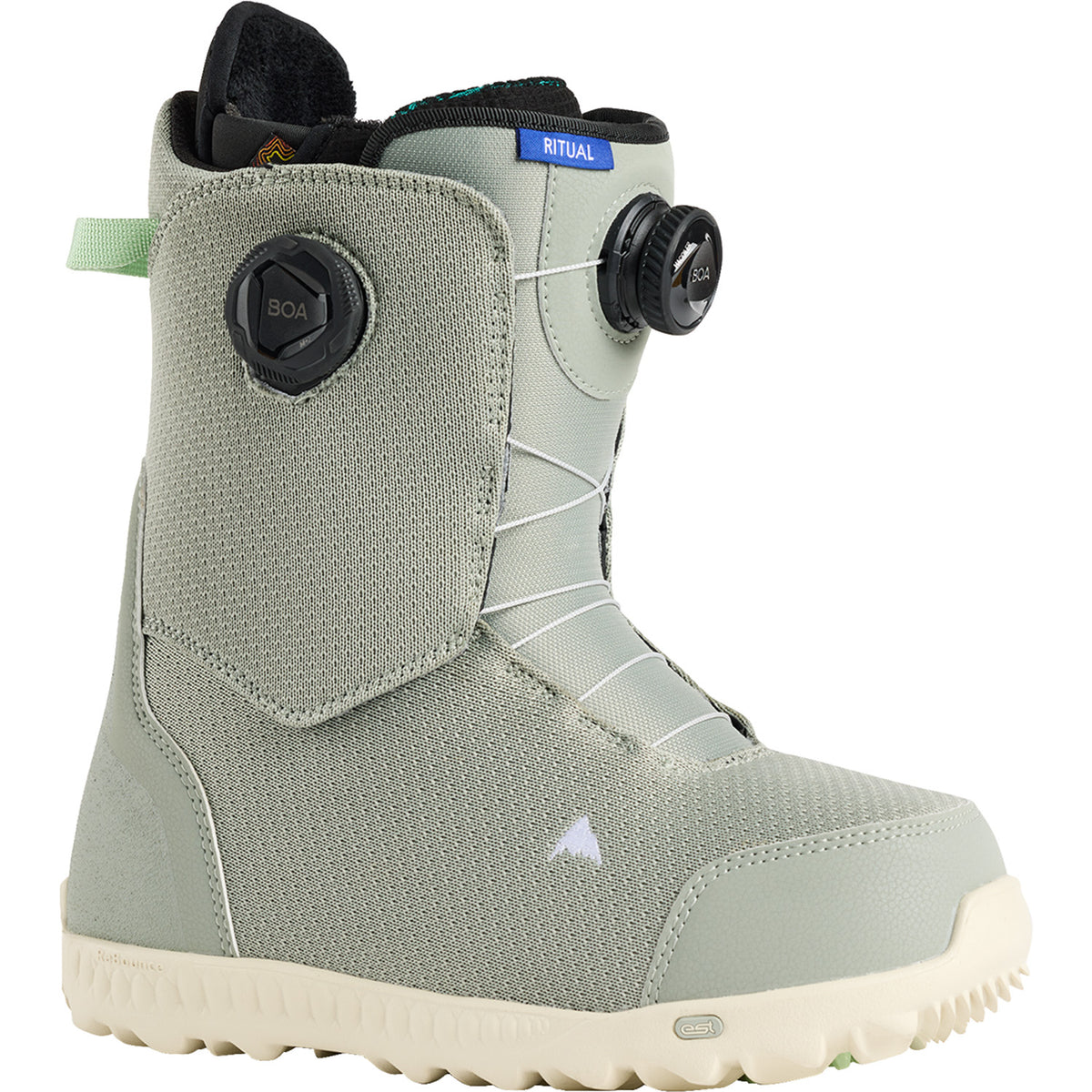 Women's Burton Ritual BOA Snowboard Boots, Talc Green / Regular / 6.5