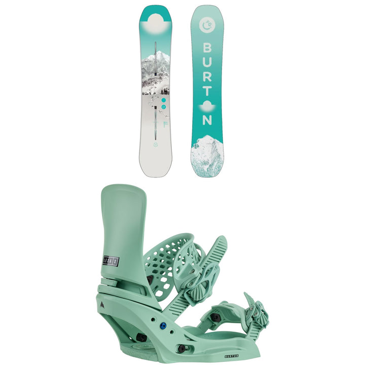 Burton Feelgood Snowboard + Lexa X EST Snowboard Bindings - Women's 2026