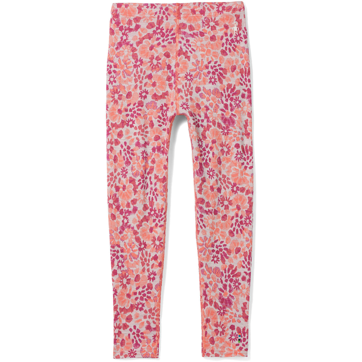 Smartwool Classic Thermal Merino Base Layer Bottoms - Kids' Festive Fuschia Floral