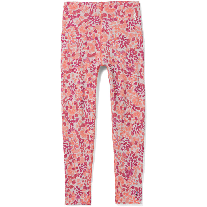 Smartwool Classic Thermal Merino Base Layer Bottoms - Kids' Festive Fuschia Floral
