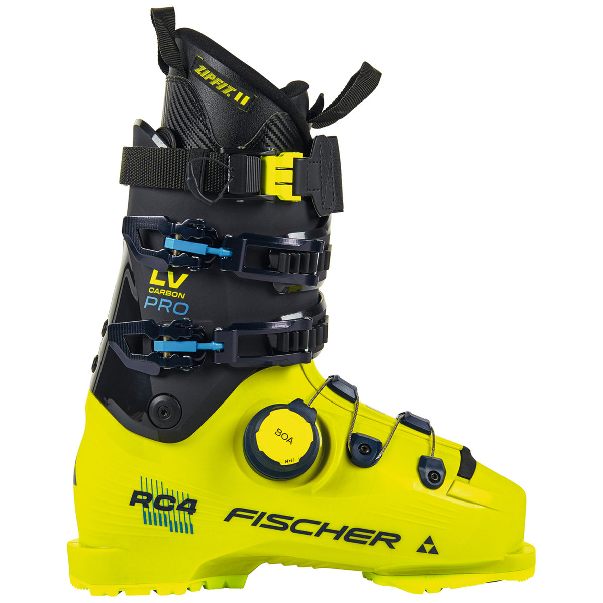 Fischer RC4 Pro LV BOA Ski Boots 2027 Yellow/Carbon