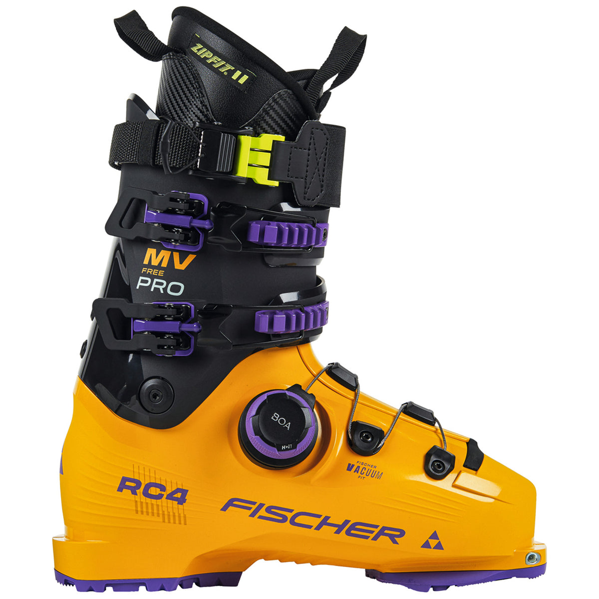 Fischer RC4 Free Pro MV BOA Ski Boots 2026 Mango/Carbon