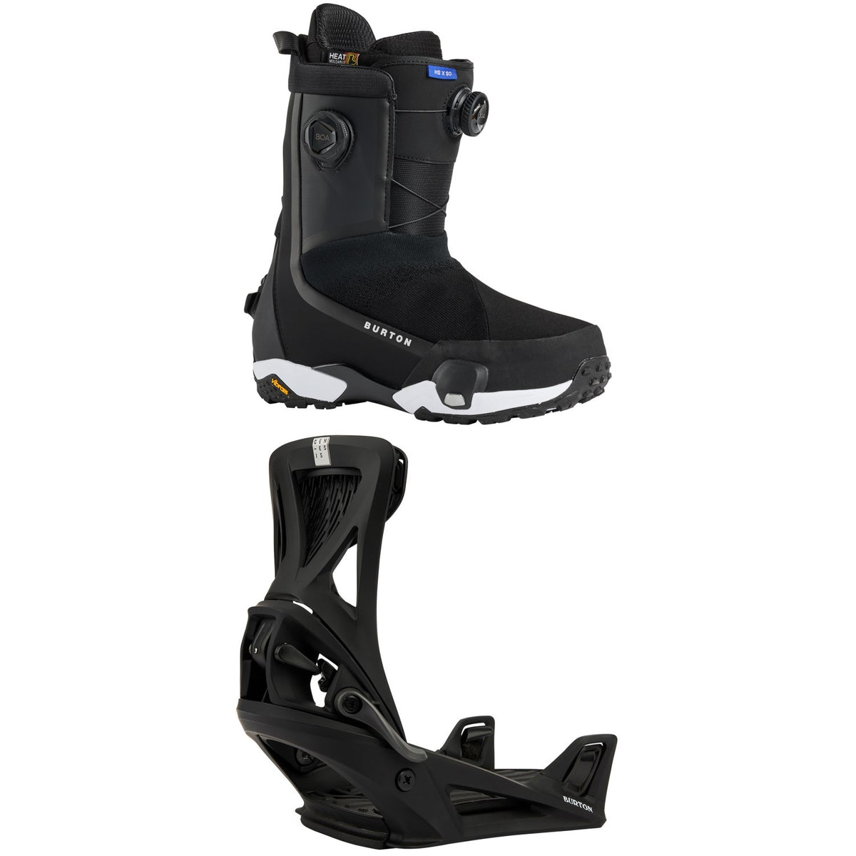 Burton Highshot X Step On Wide Snowboard Boots + Step On Genesis Snowboard Bindings 2026