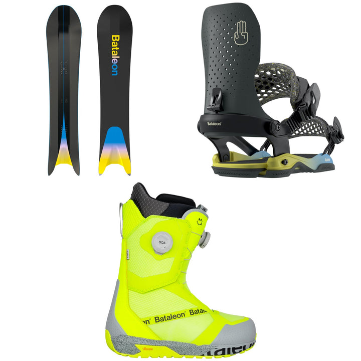 Bataleon Surfer Snowboard + Astro AW Snowboard Bindings + Salsa Boa Snowboard Boots 2026