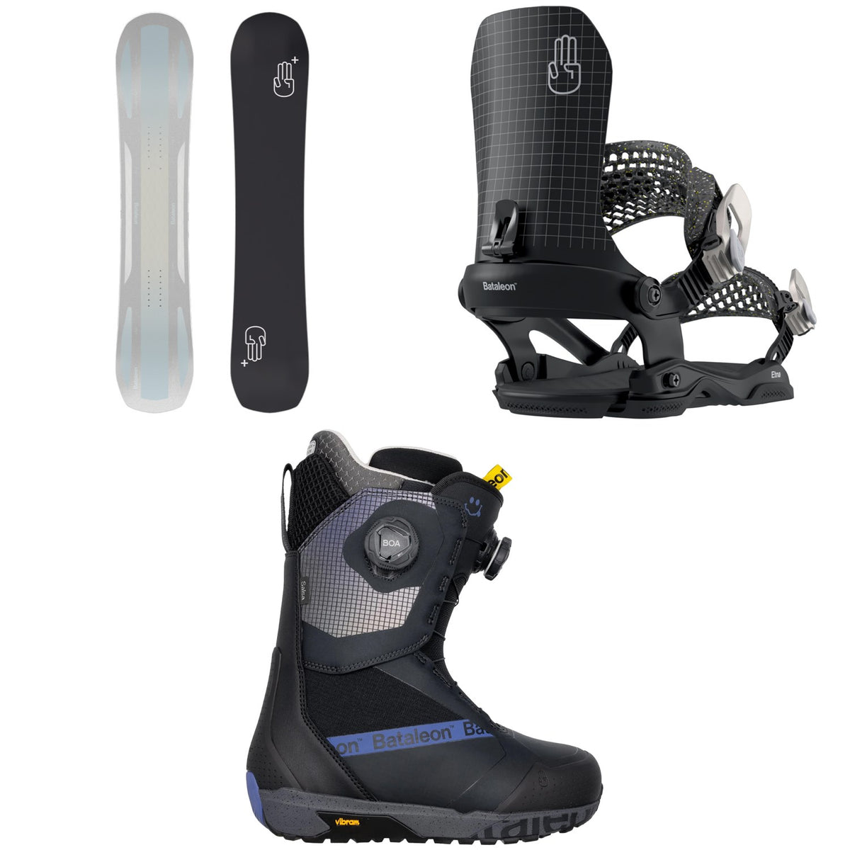 Bataleon Push Up+ Snowboard + Etna AW Snowboard Bindings + Salsa Boa Snowboard Boots - Women's 2026