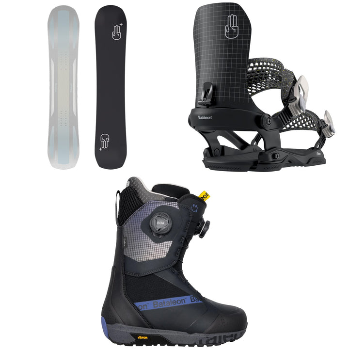 Bataleon Push Up+ Snowboard + Etna AW Snowboard Bindings + Salsa Boa Snowboard Boots - Women's 2026