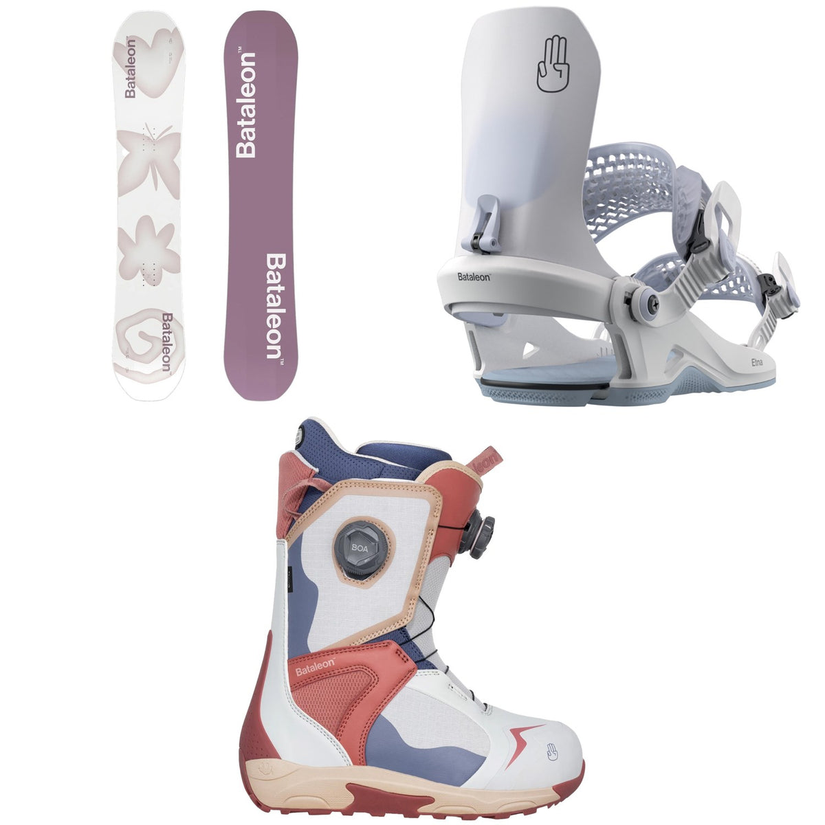 Bataleon Spirit Snowboard + Etna HW Snowboard Bindings + Rave Boa Snowboard Boots - Women's 2026