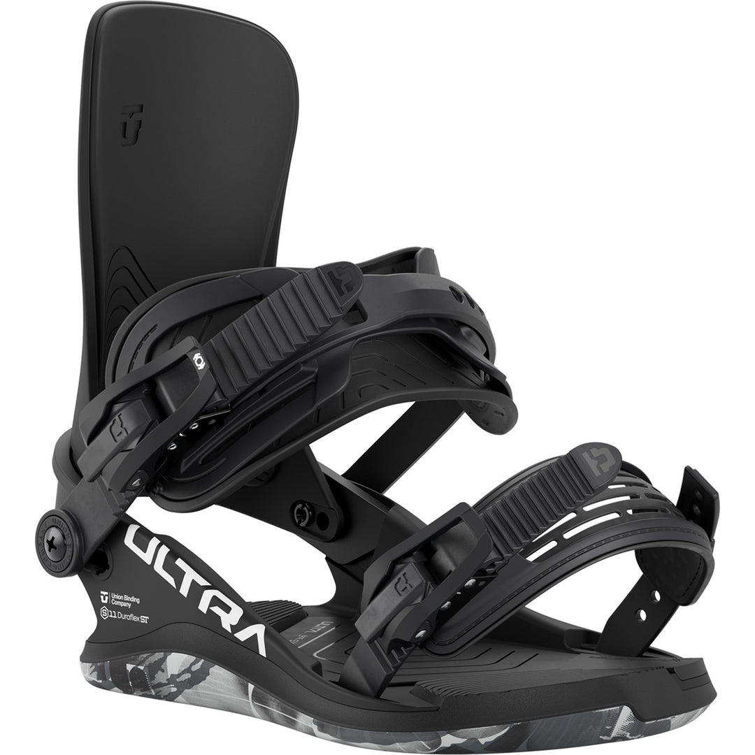 medium snowboard binding for womens size 6 boot union Union Women's Ultra Snowboard Bindings 2026 Black / S