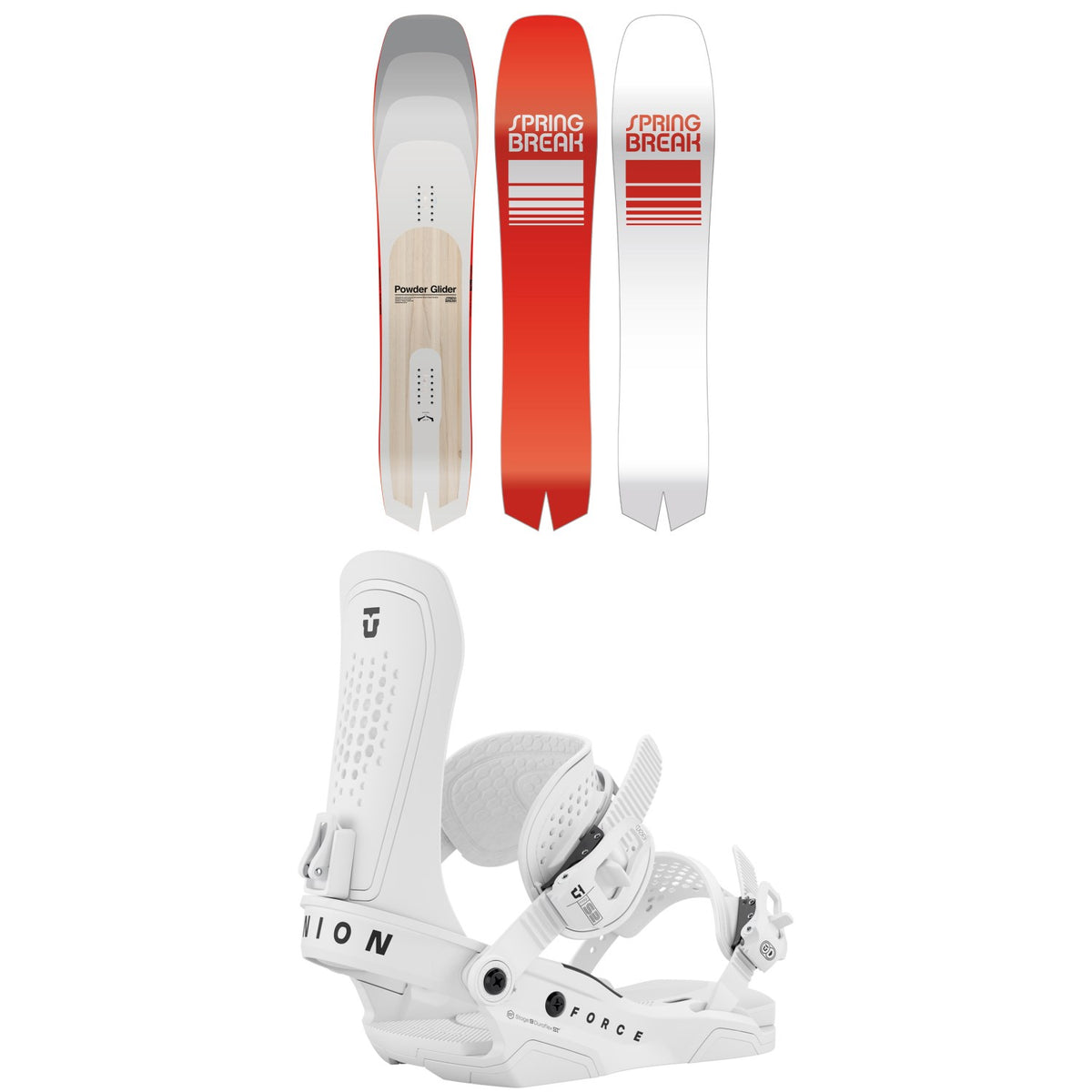 CAPiTA Spring Break Powder Glider Snowboard + Union Force Snowboard Bindings 2026