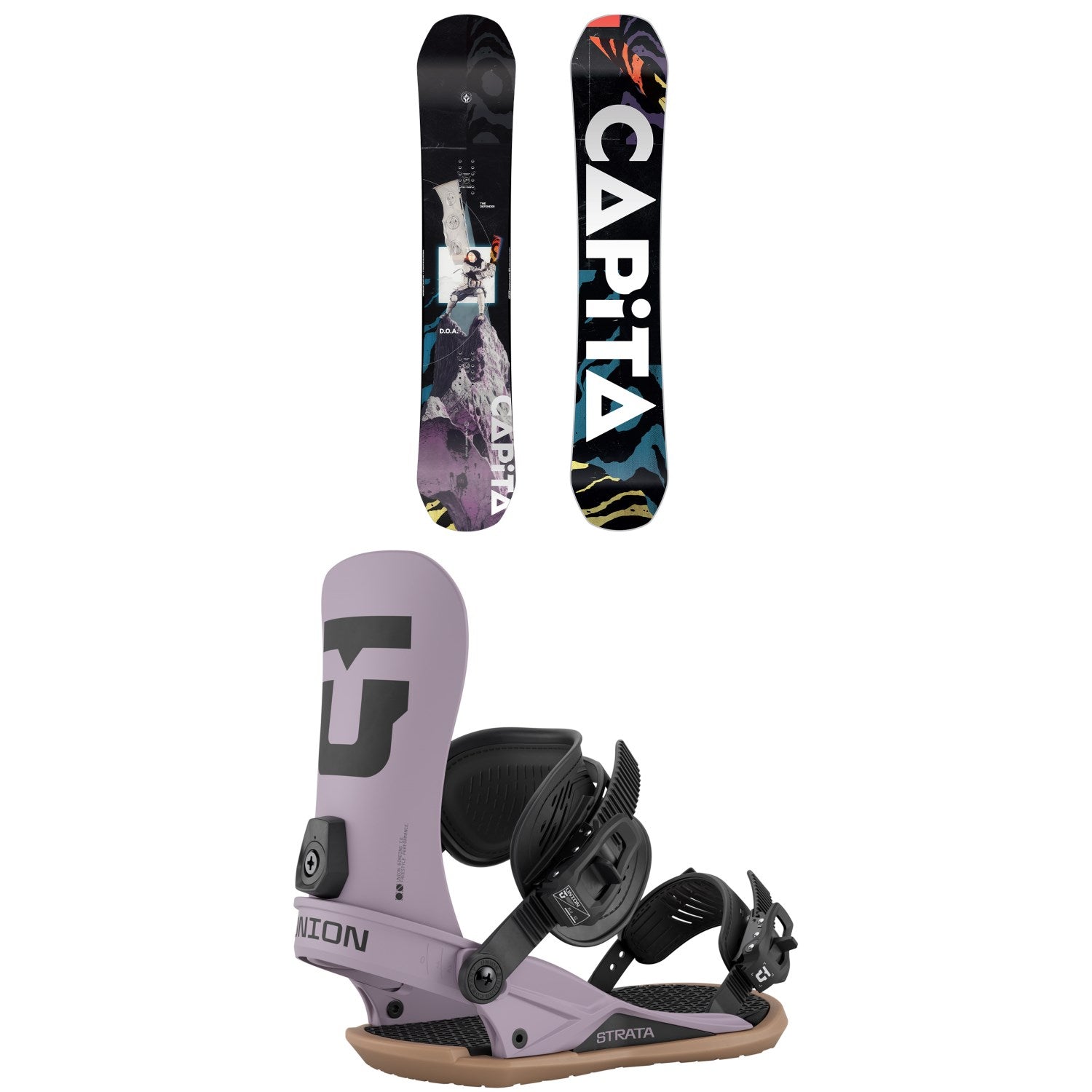 CAPiTA Defenders Of Awesome Snowboard + Union Strata Snowboard