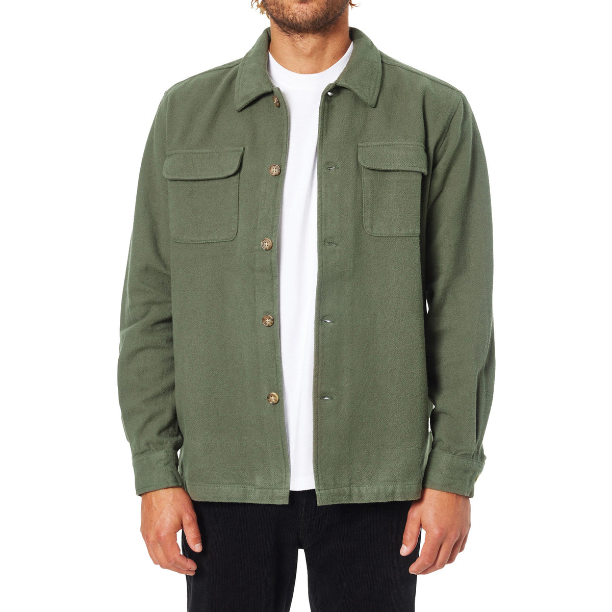 Katin Shiloh Solid Flannel - Men's Thyme
