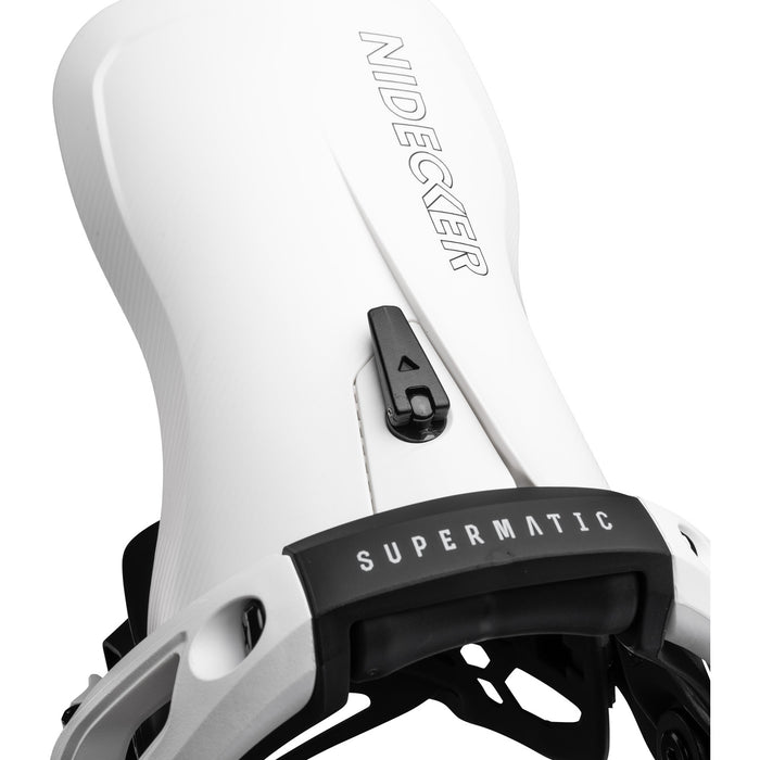 Nidecker LT Supermatic Snowboard Bindings 2026 White