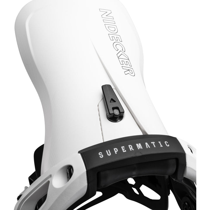 Nidecker LT Supermatic Snowboard Bindings 2026 White