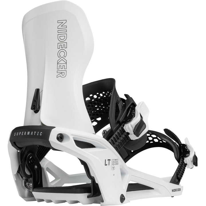 Nidecker LT Supermatic Snowboard Bindings 2026 White