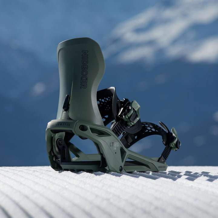 Nidecker LT Supermatic Snowboard Bindings 2026 Olive