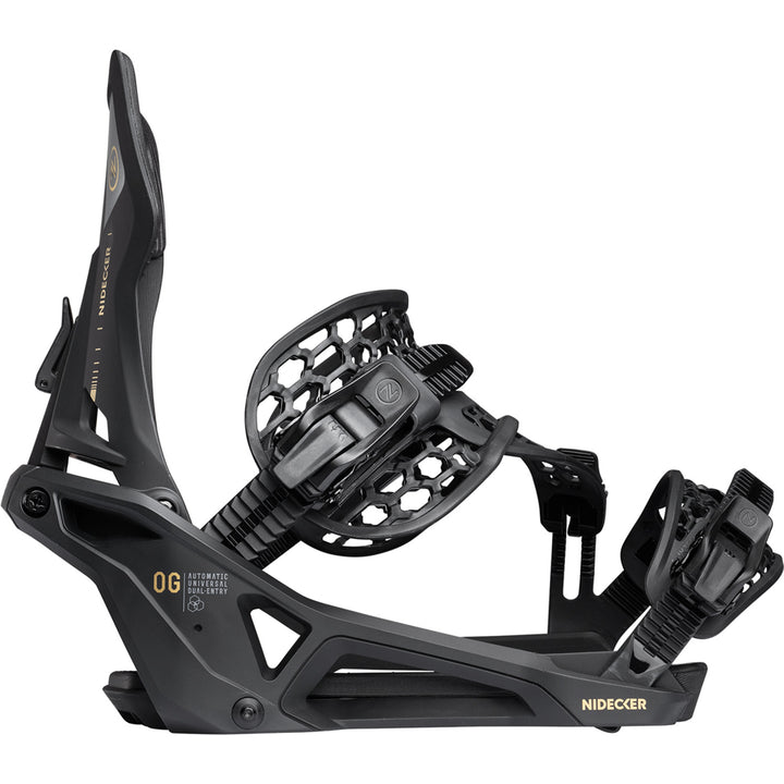 Nidecker OG Supermatic Snowboard Bindings Black