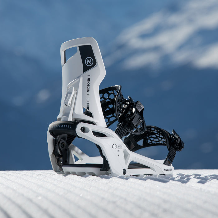 Nidecker OG Supermatic Snowboard Bindings White