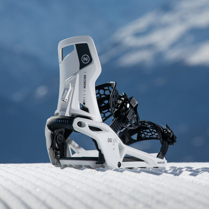 Nidecker OG Supermatic Snowboard Bindings White