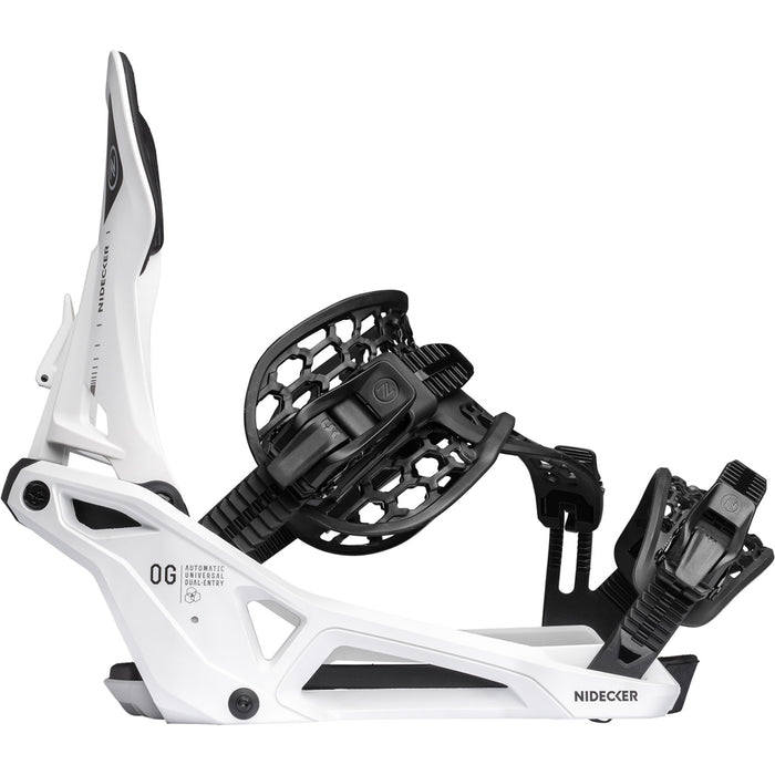 Nidecker OG Supermatic Snowboard Bindings White