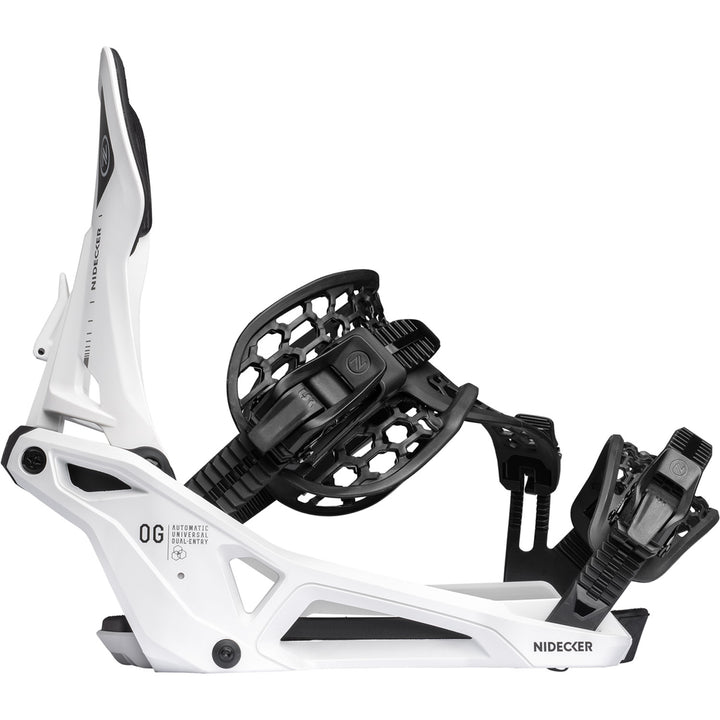Nidecker OG Supermatic Snowboard Bindings White