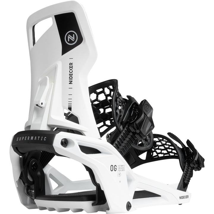 Nidecker OG Supermatic Snowboard Bindings White