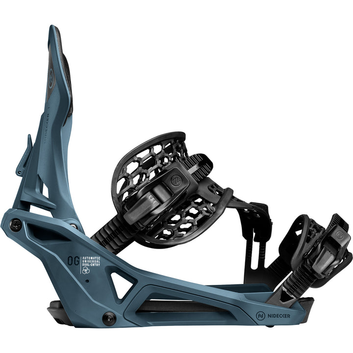 Nidecker OG Supermatic Snowboard Bindings Atlantic