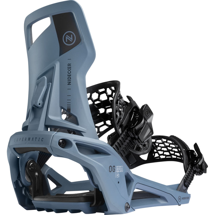 Nidecker OG Supermatic Snowboard Bindings Atlantic