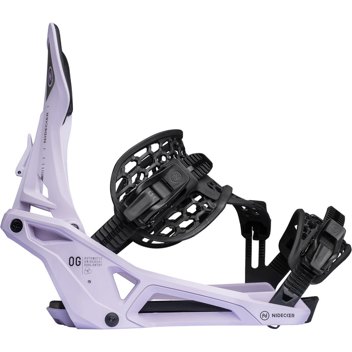 Nidecker OG Supermatic Snowboard Bindings Heather