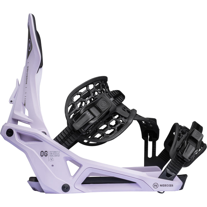 Nidecker OG Supermatic Snowboard Bindings Heather