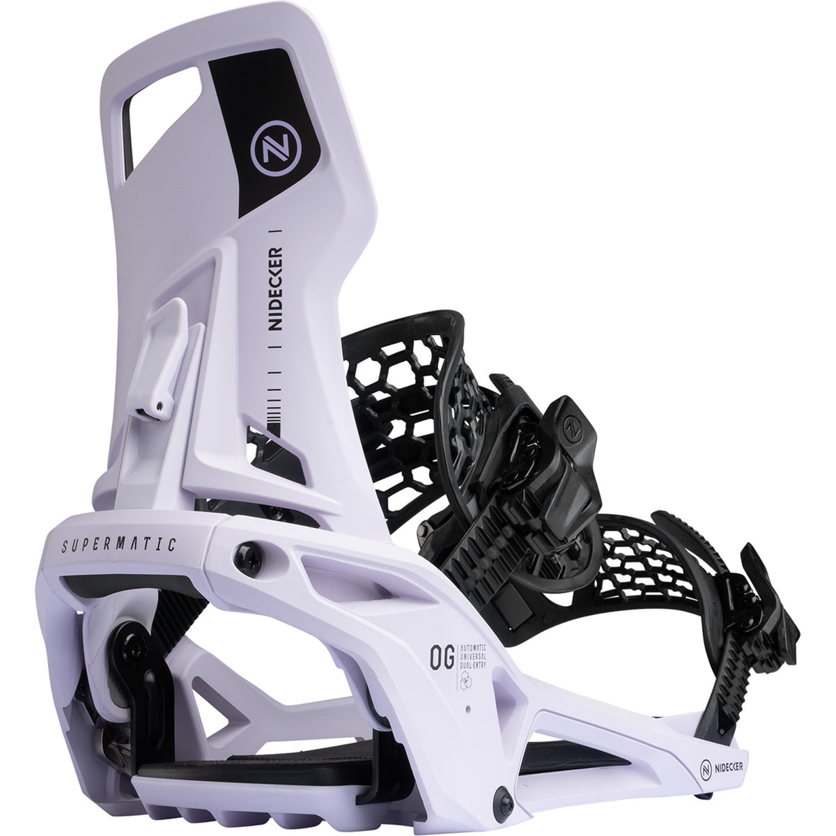 Nidecker OG Supermatic Snowboard Bindings Heather