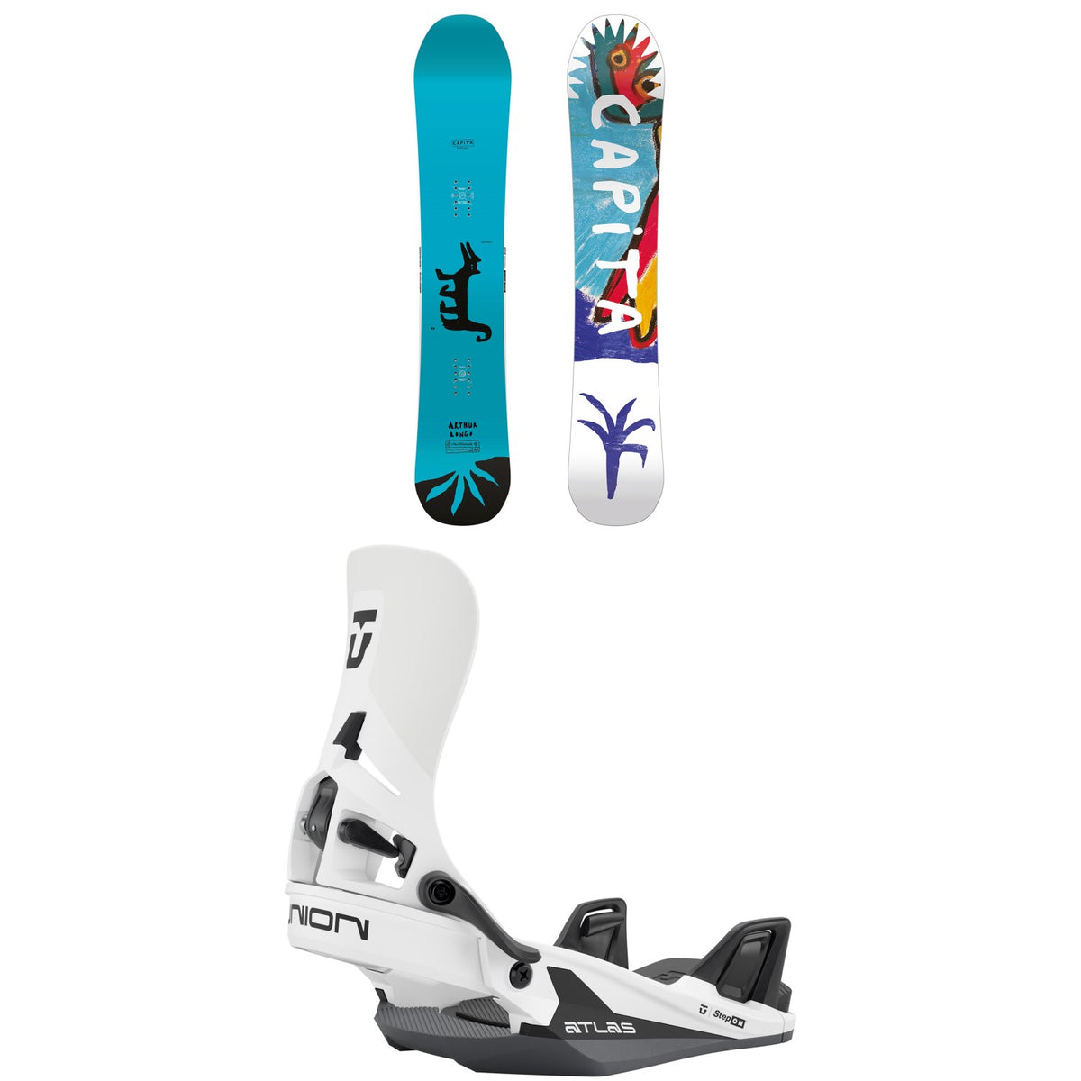 CAPiTA Aeronaut Snowboard + Union Atlas Step On Snowboard Bindings 2026