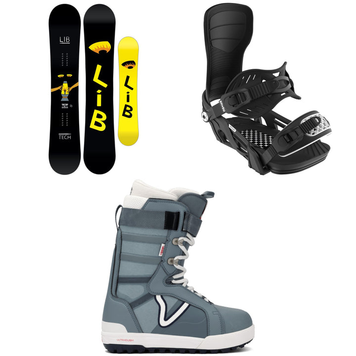 Lib Tech Two Time Snowboard + Bent Metal Stylist Snowboard Bindings + Vans Hi-Standard Pro Snowboard Boots - Women's 2026