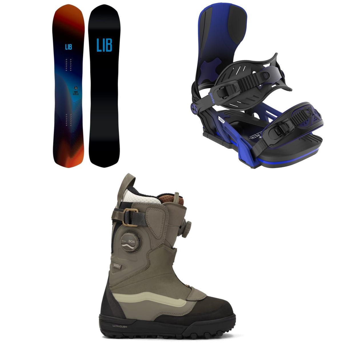 Lib Tech Theda C2X Snowboard + Bent Metal Forte Snowboard Bindings + Vans Viaje Range Edition Snowboard Boots - Women's 2026