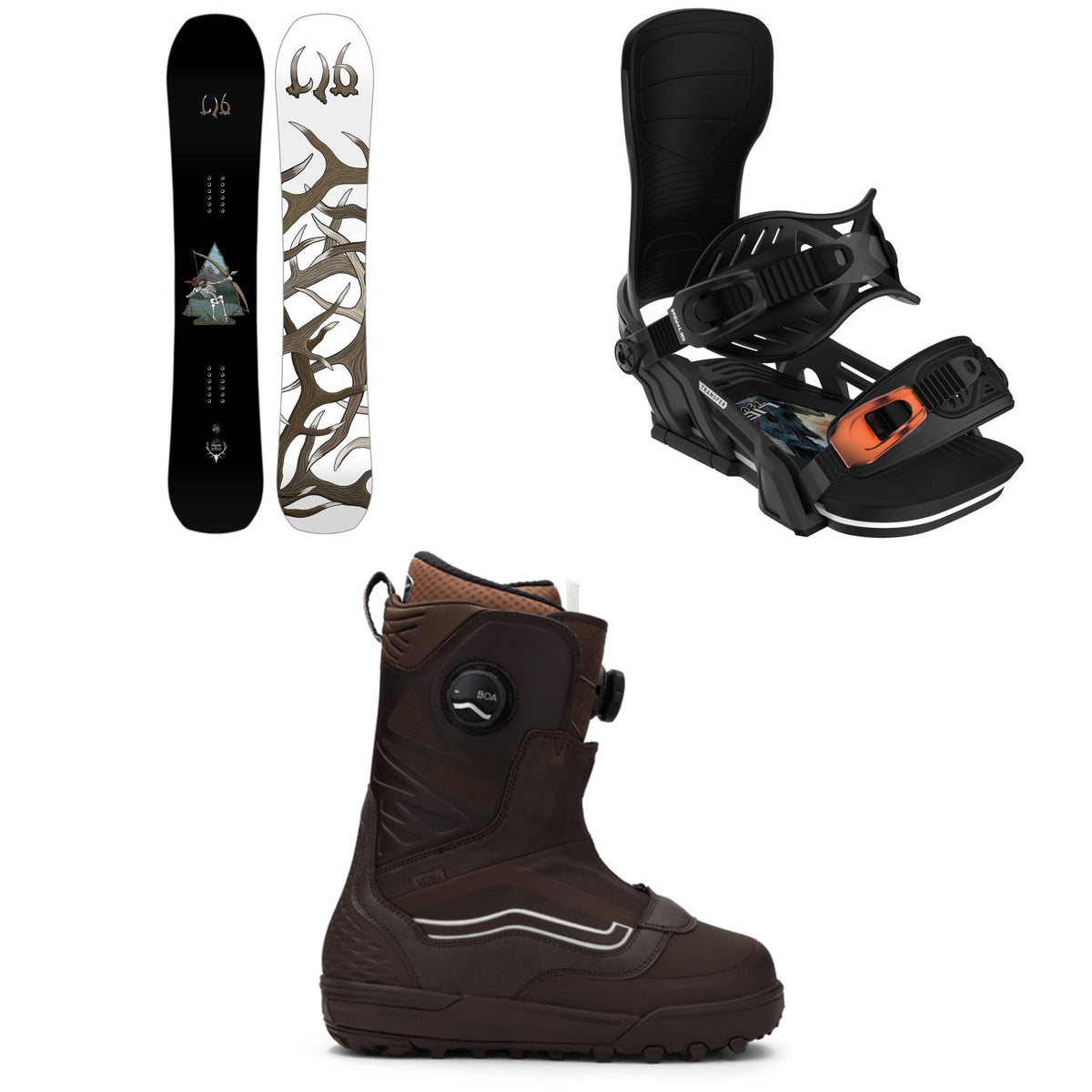 Lib Tech EJack Knife C3 Snowboard + Bent Metal Transfer Snowboard Bindings + Vans Verse Snowboard Boots 2026