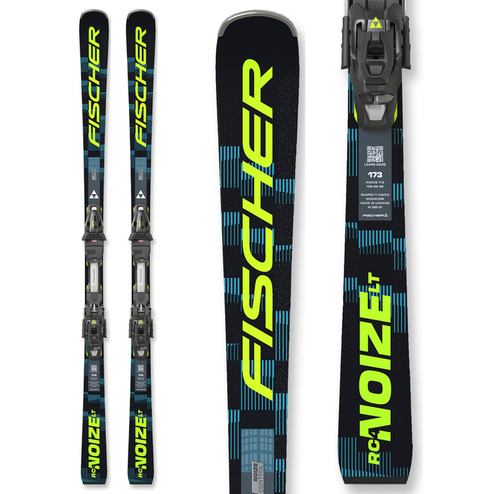 Fischer RC4 Noize LT Skis + Z12 GW Powerrail Ski Bindings 2027