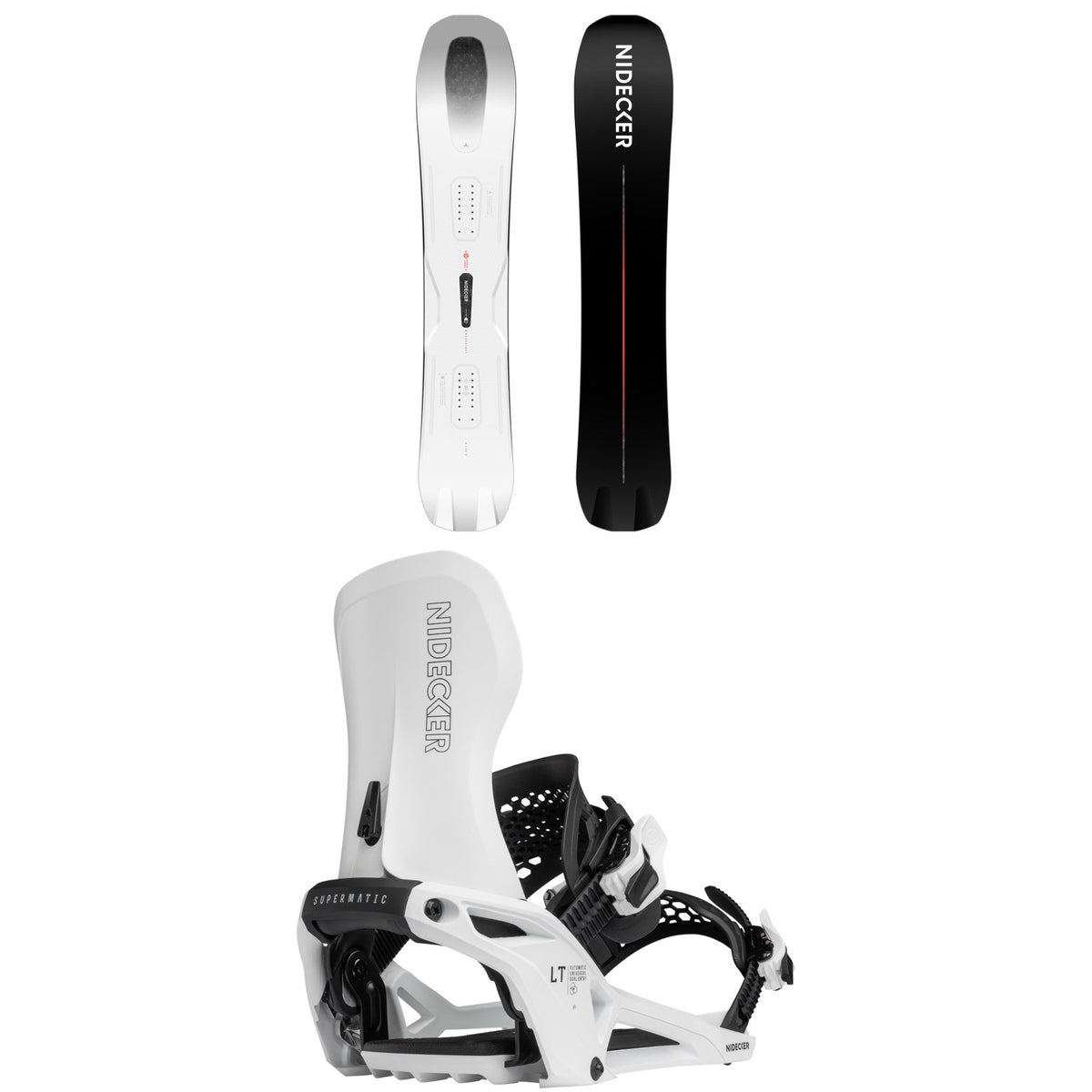 Nidecker Megalight Snowboard + LT Supermatic Snowboard Bindings 2026
