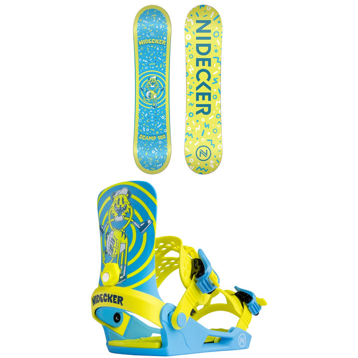 Nidecker Scamp Snowboard + Ollie Snowboard Bindings - Kids' 2026