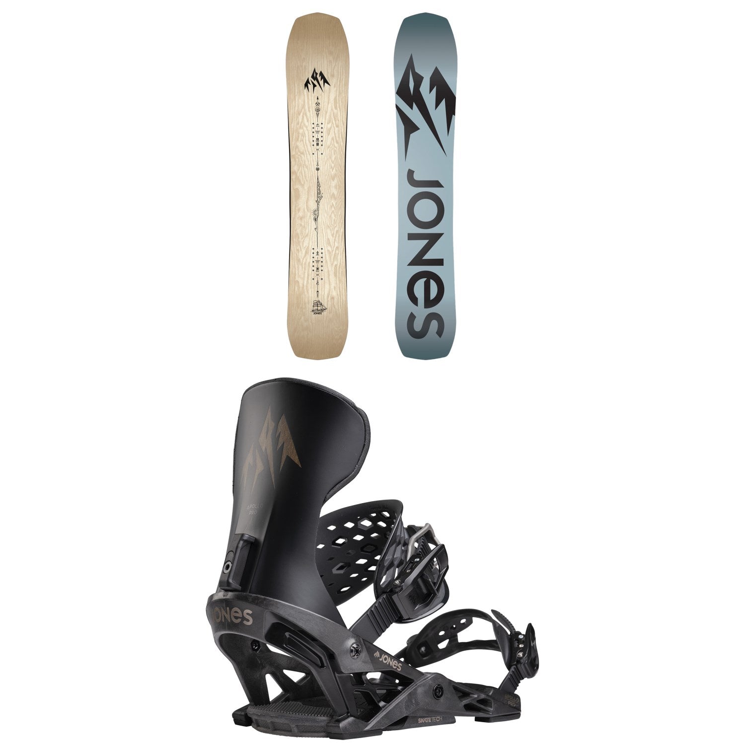 Jones Flagship Snowboard + Apollo Pro Snowboard Bindings 2026 – evo